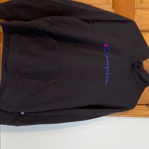 black champion hoodie-womens!